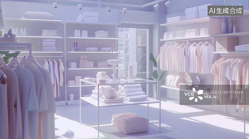 【AI数字艺术】衣帽间衣柜效果图图片素材
