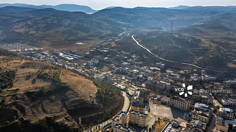云南昭通市昭阳区大山包乡黑颈鹤国家自然保护区图片素材