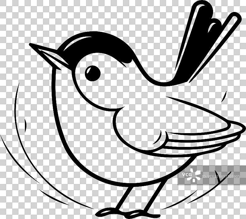 扁平风格的白色背景上的红腹灰雀图片素材