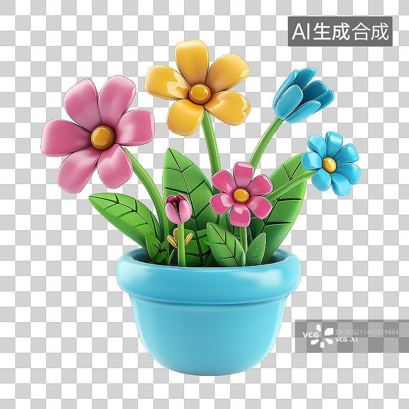 【AI数字艺术】春夏天 花卉 儿童节图片素材