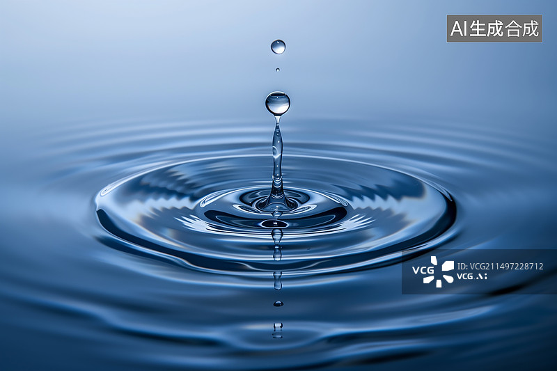 【AI数字艺术】水滴波纹图案图片素材
