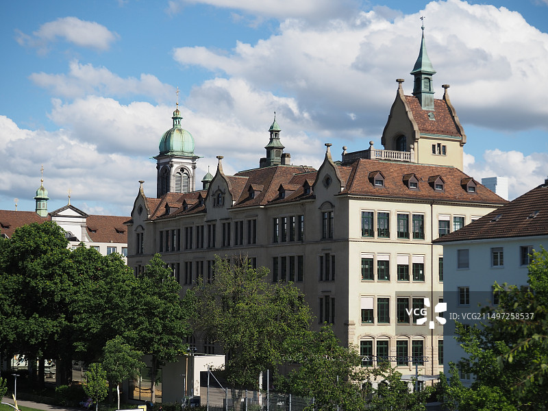 瑞士-巴塞尔城市景观图片素材