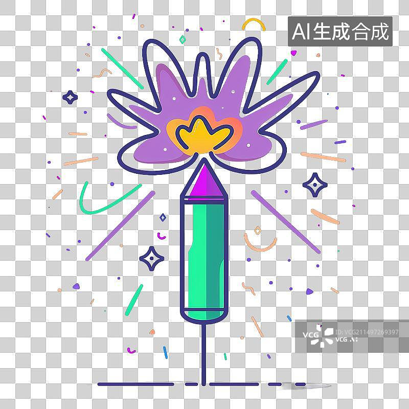 【AI数字艺术】烟花图片素材