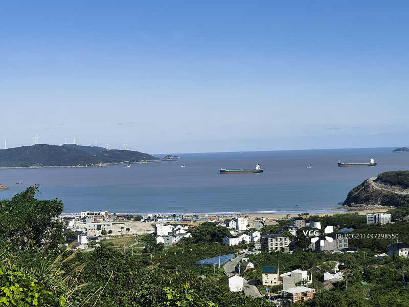 宁波象山鹤浦大沙沙滩图片素材