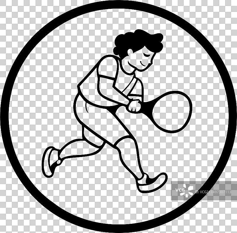 网球运动员图标图片素材