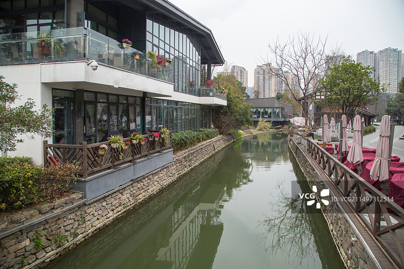 成都高新区铁像寺水街图片素材