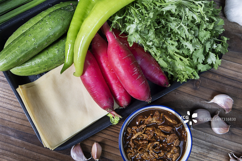 东北蘸酱菜图片素材