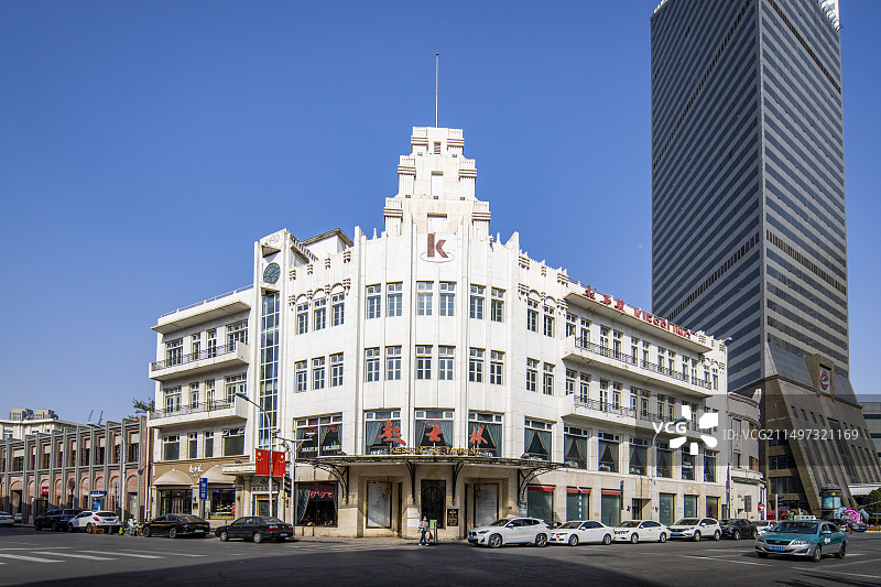 天津小白楼商业区起士林图片素材