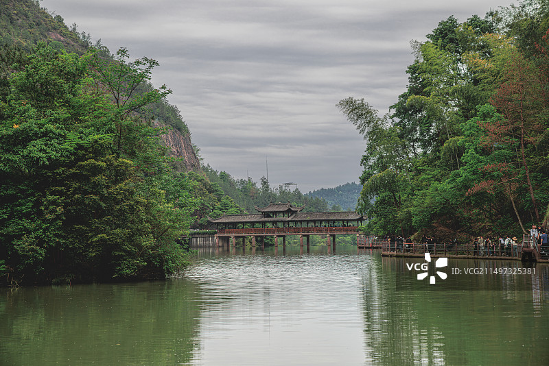 中国浙江省台州市著名景点天台山图片素材