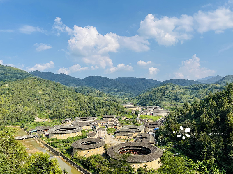 福建漳州-客家土楼民居图片素材