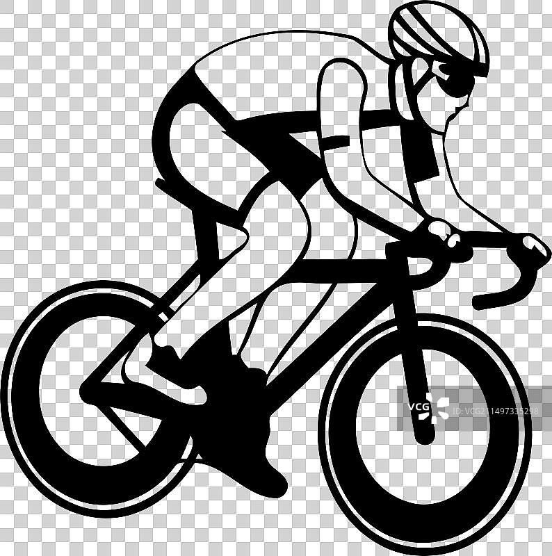 骑行者公路自行车极限运动图片素材