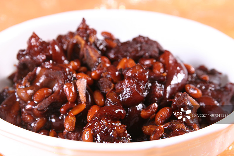 黄豆焖猪脚圈图片素材