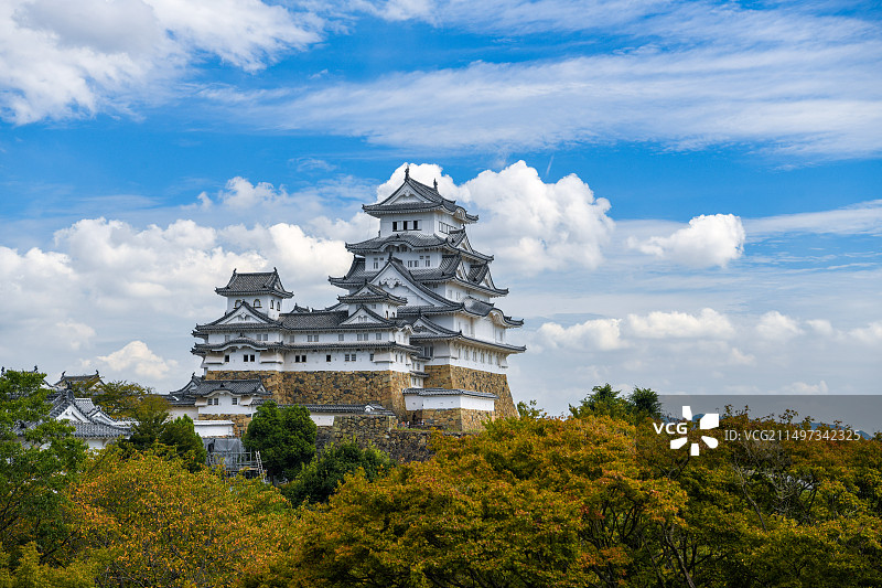 日本第一名城世界文化遗产姬路城图片素材