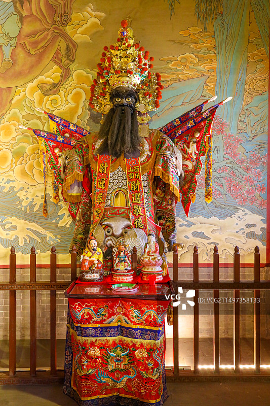 山西省朔州市，尉迟敬德庙图片素材