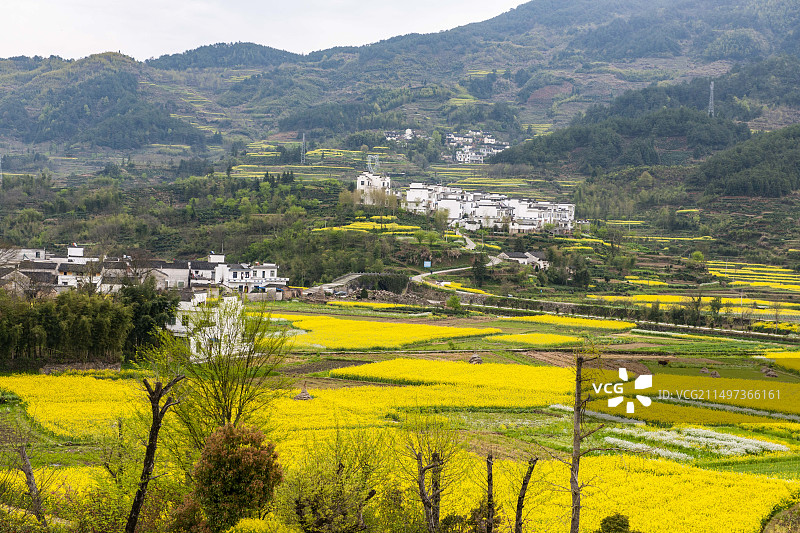 安徽省黄山市徽州区呈坎和灵山村图片素材