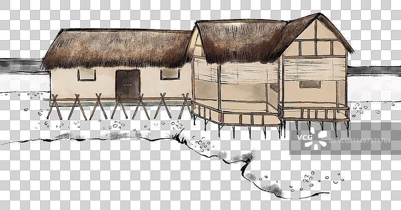 国风城市古建筑素材元素-成都杜甫草堂图片素材