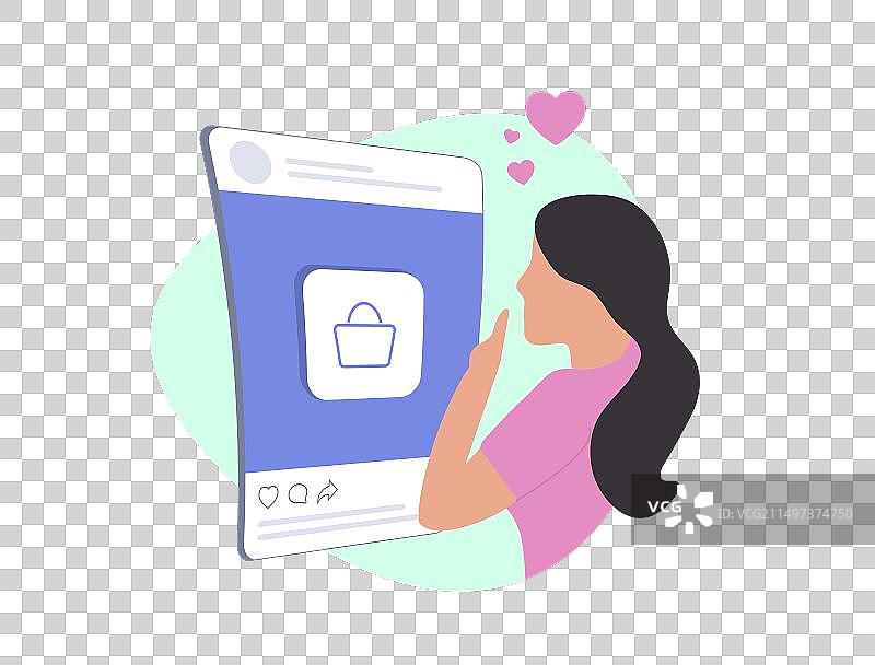 社交电商：移动端在线购物图片素材