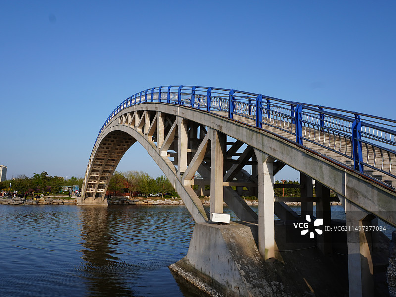 威海南海新区蓝湖公园图片素材