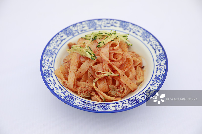 陕西岐山擀面皮图片素材