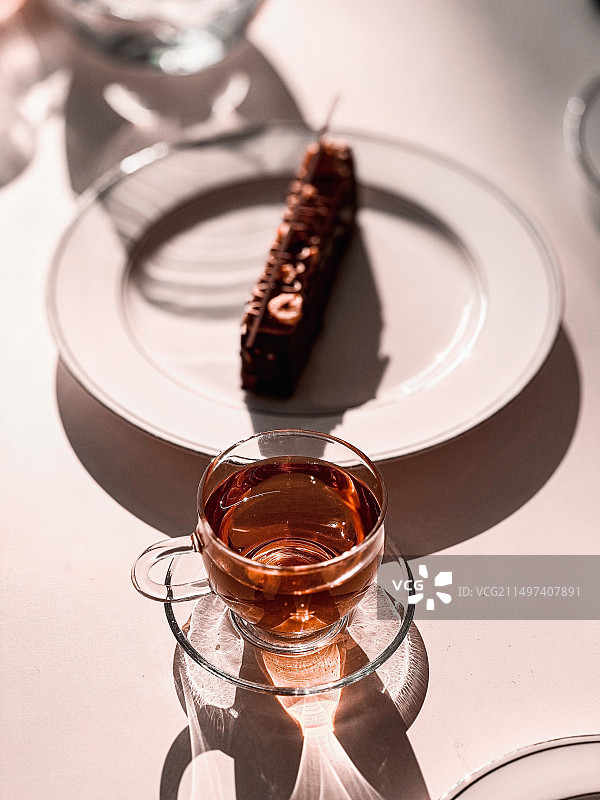 下午茶光影图片素材