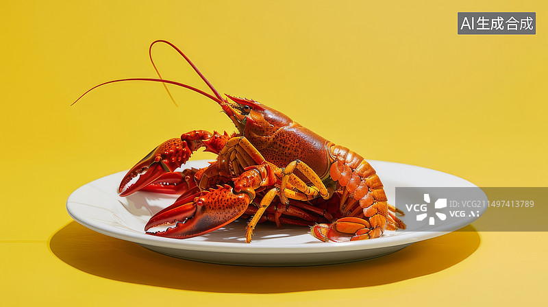 【AI数字艺术】蒜蓉小龙虾麻辣小龙虾夏天必备小龙虾素材图片素材