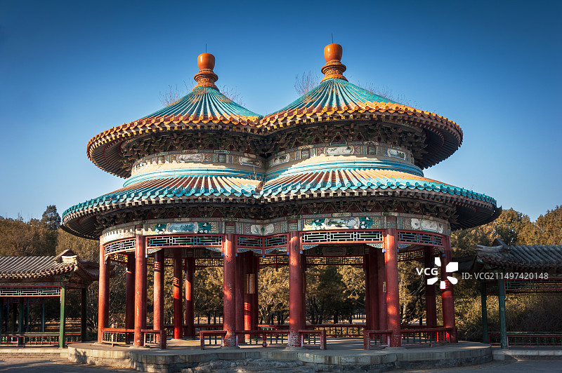 天坛公园双环万寿亭图片素材
