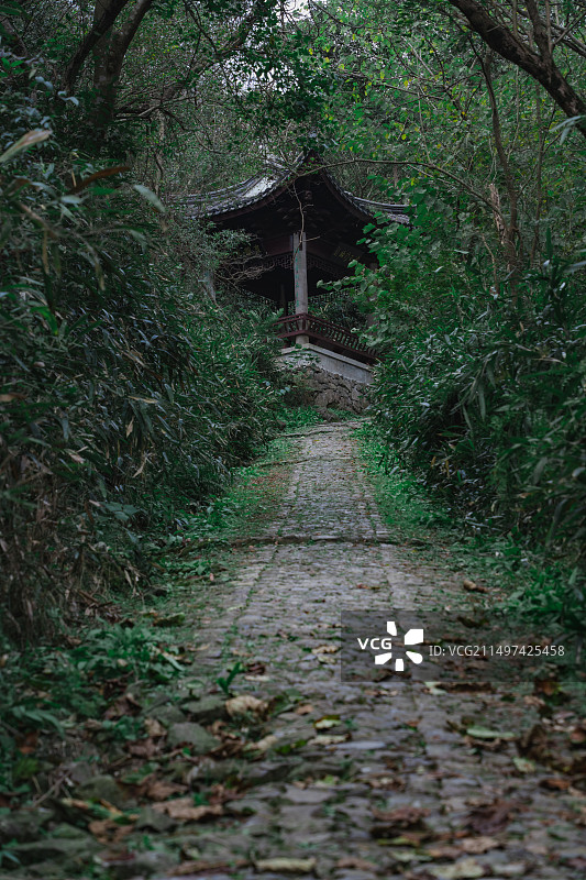 浙江宁波亭溪岭古道图片素材
