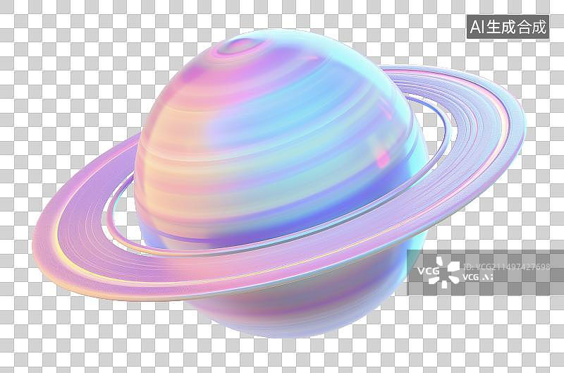 【AI数字艺术】炫彩卡通星球C4D图片素材