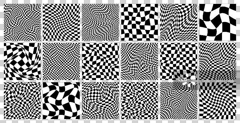 时尚的黑白格子图案图片素材