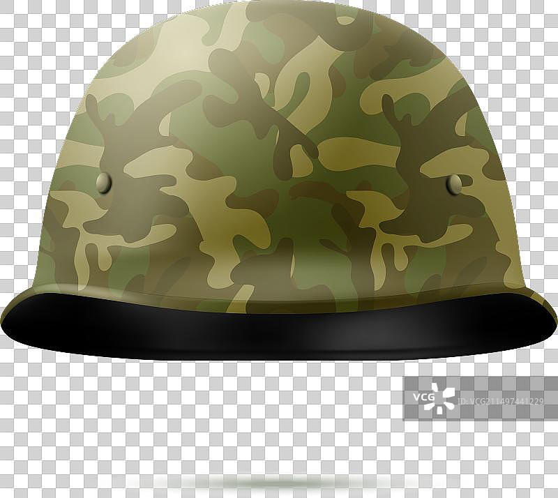 3D逼真军用保护头盔图标图片素材