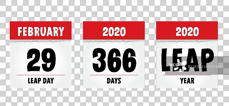 闰日或闰年2月29日图片素材