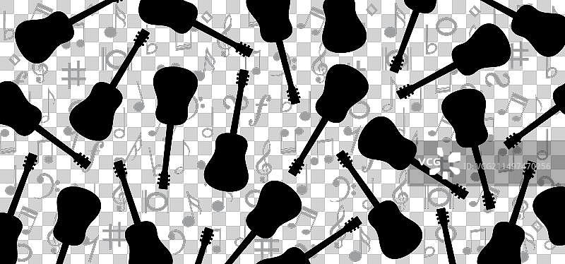 音乐吉他手banner图片素材