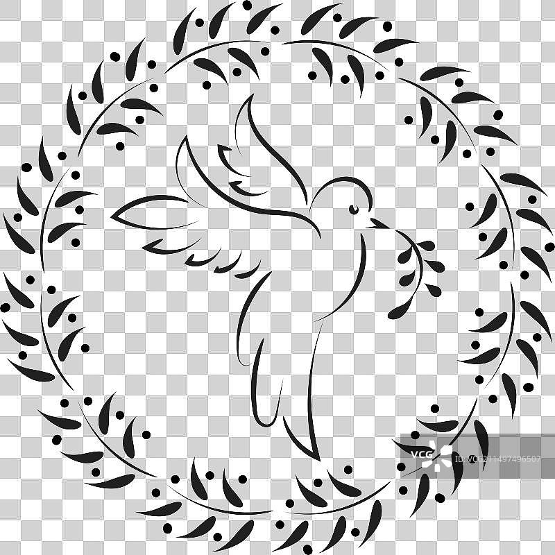 带有圣灵的五旬节星期日banner图片素材