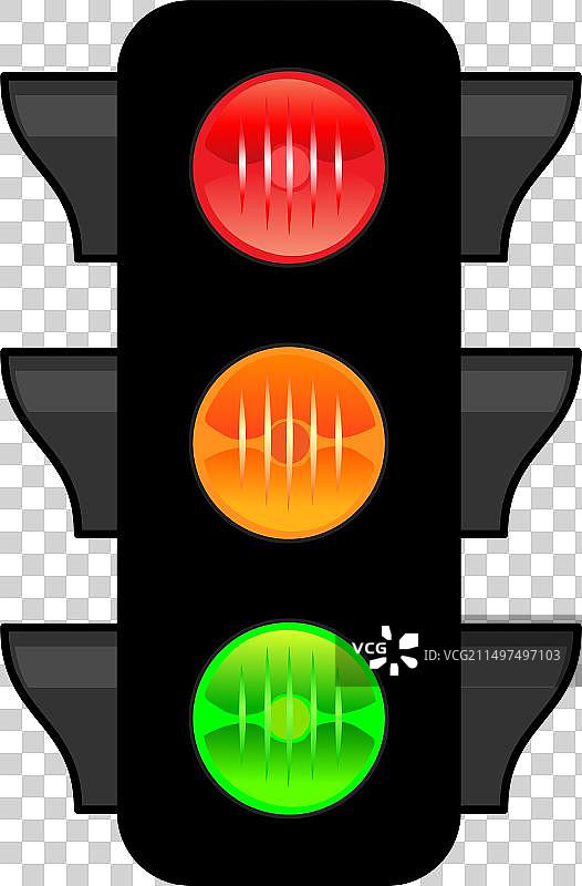 简约交通信号灯图片素材