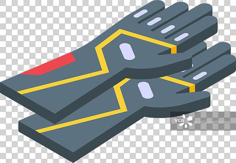 卡丁车运动手套图标2.5D赛车元素图片素材