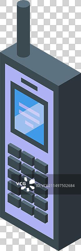 对讲机2.5D通信图标图片素材