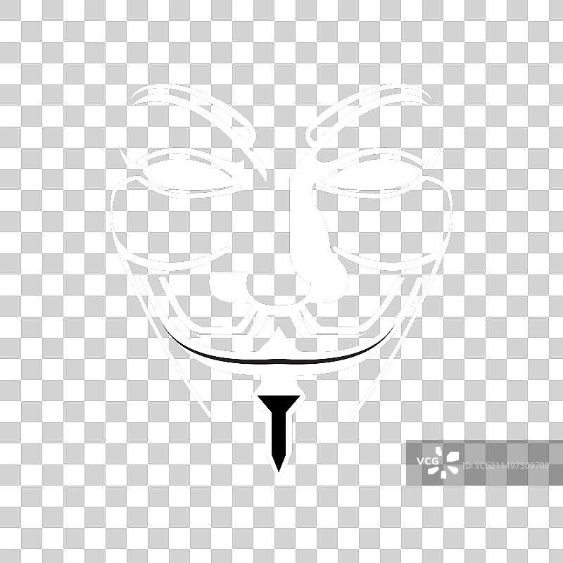 白色面具图片素材