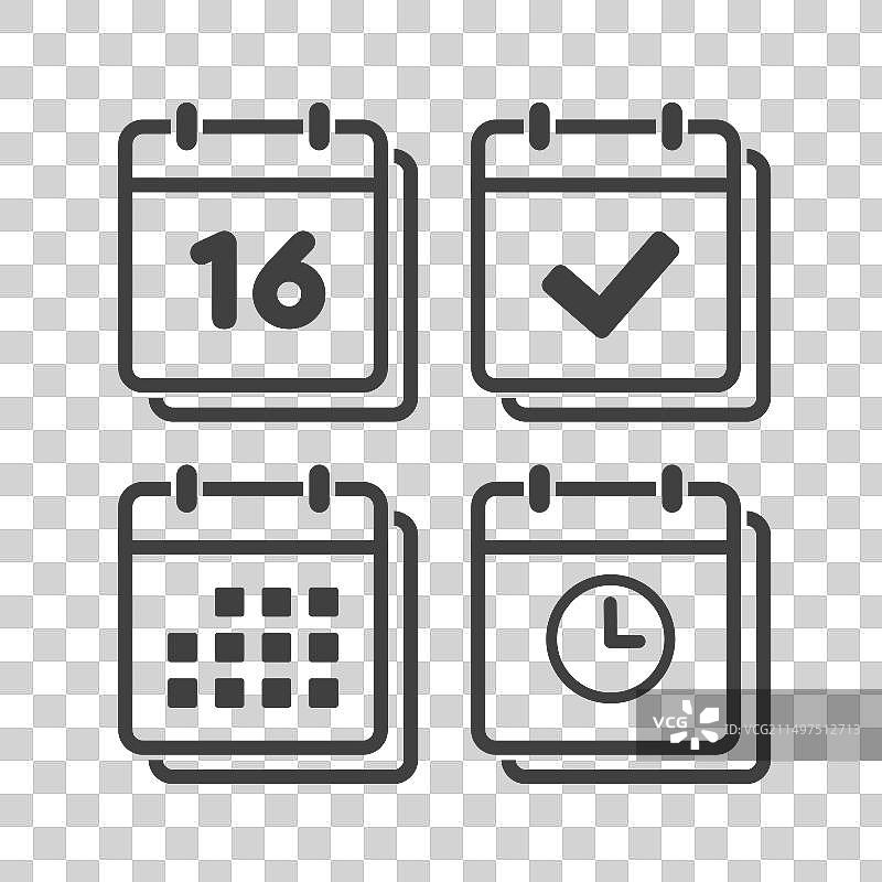 16号日程应用计时器图标图片素材