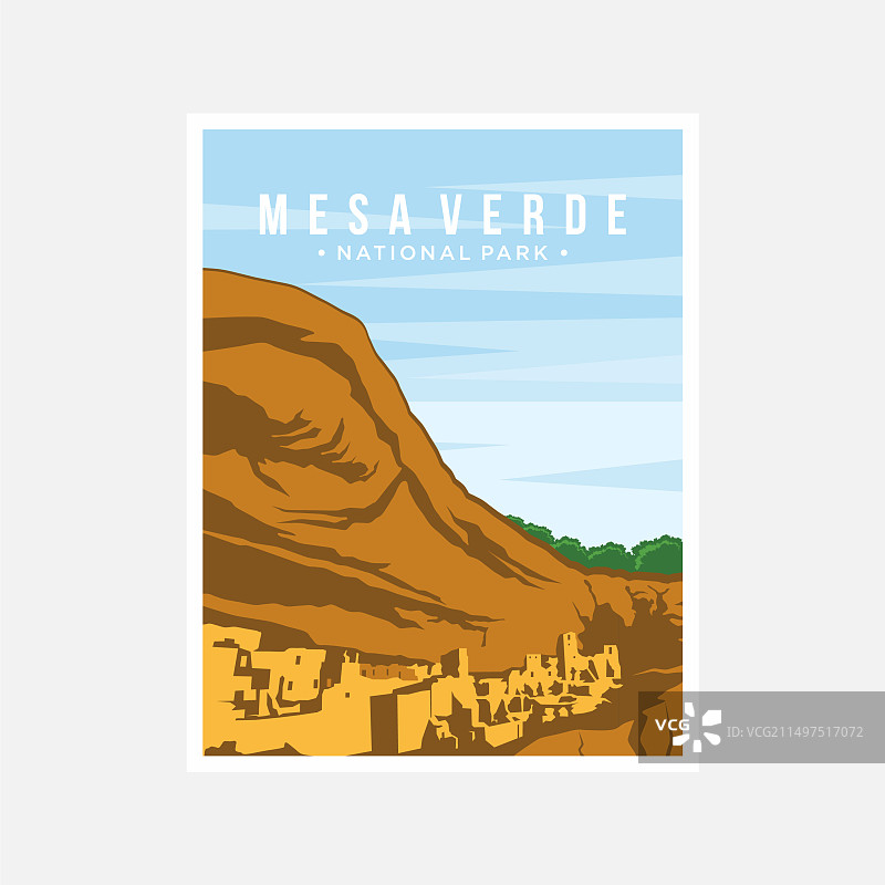 梅萨维德国家公园海报图片素材