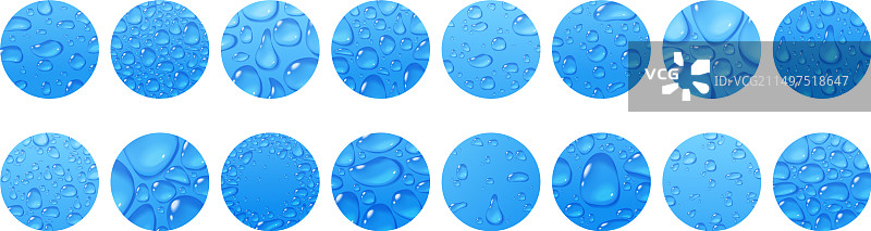 水滴蓝色高光Instagram封面图片素材