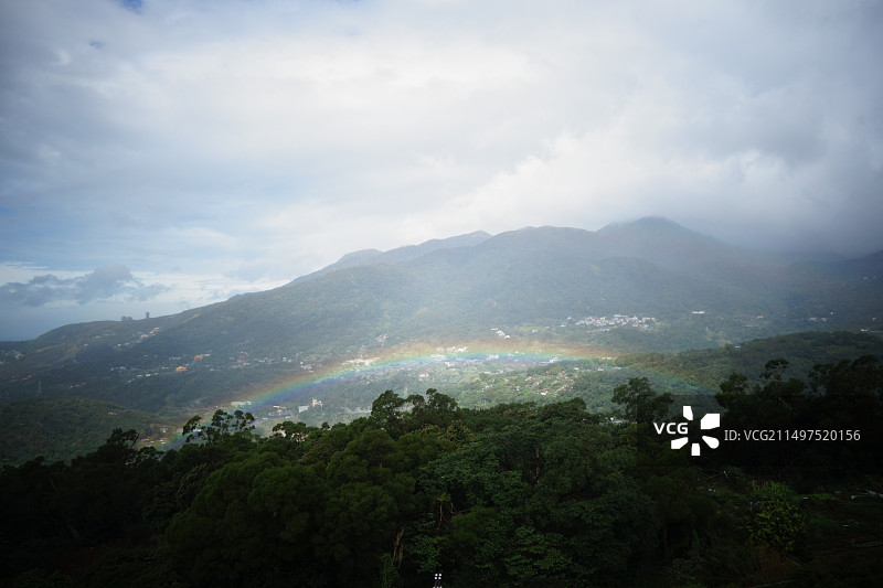 台湾台北市俯瞰城市风景图片素材