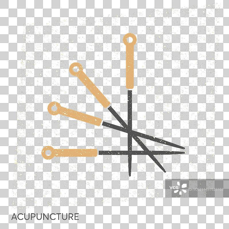 针灸图标，中医针疗替代疗法图片素材