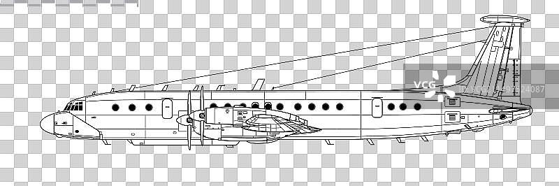伊留申伊尔-22M-11空中指挥所图片素材
