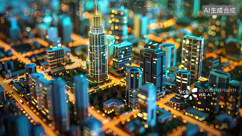 【AI数字艺术】人工智能房地产行业概念设计图片素材