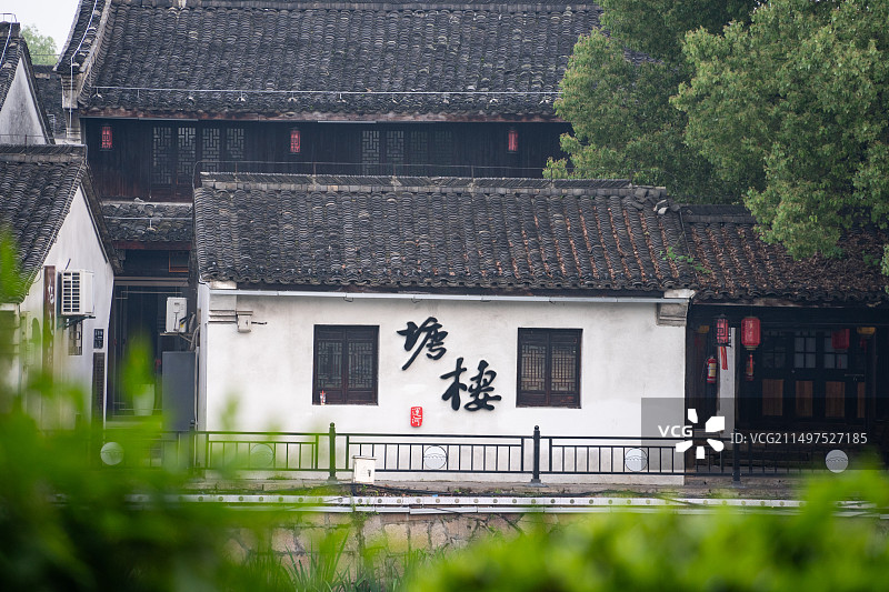 杭州余杭运河.塘栖古镇景区图片素材