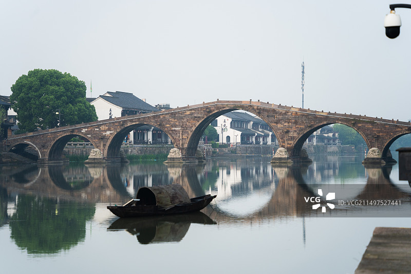 杭州余杭运河.塘栖古镇景区图片素材