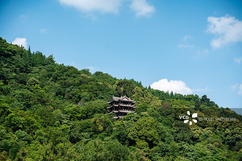 都江堰秦堰楼风光图片素材
