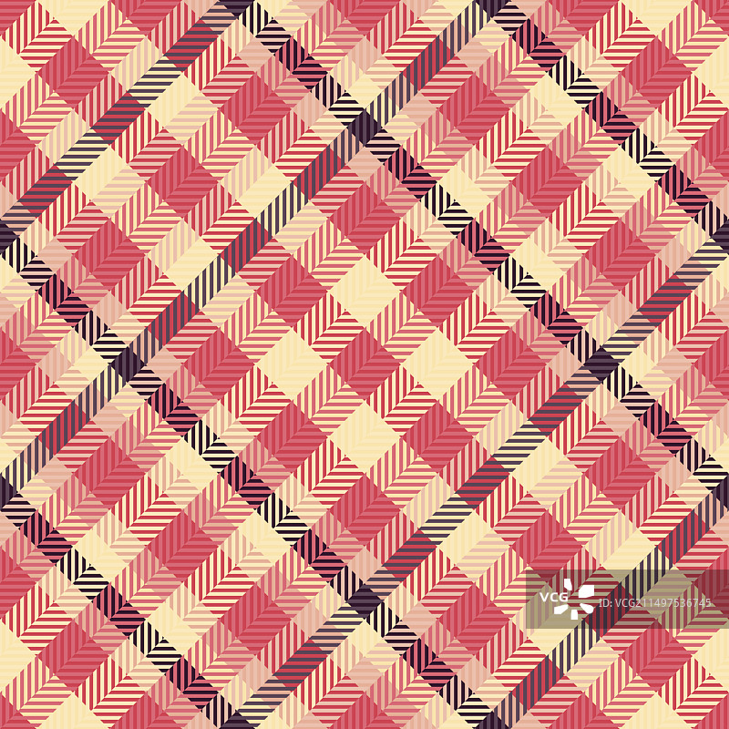 格子面料无缝图案纹理图片素材