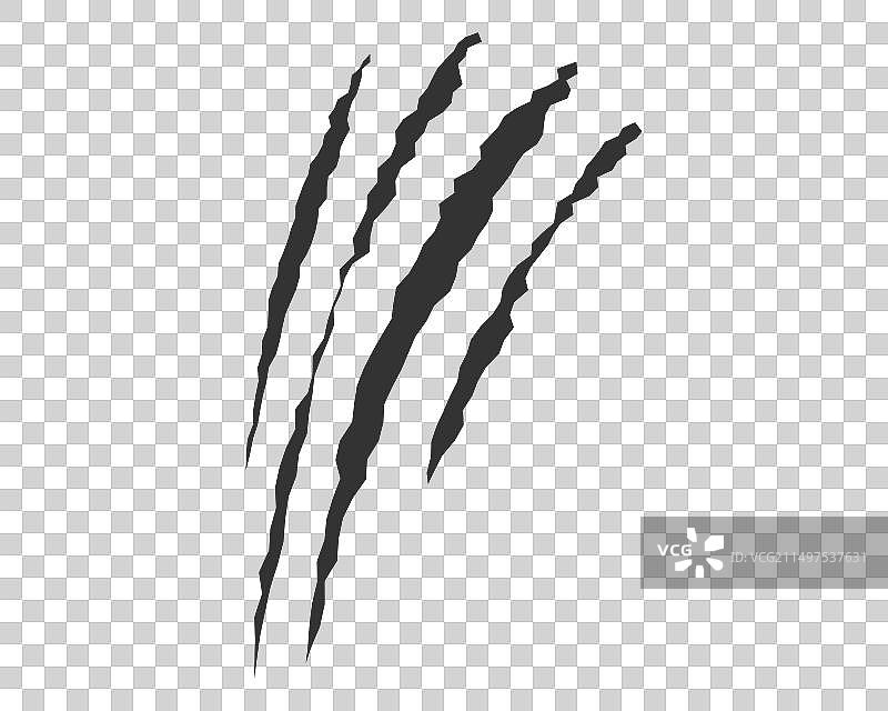 爪子抓痕动物怪物标记设计图片素材