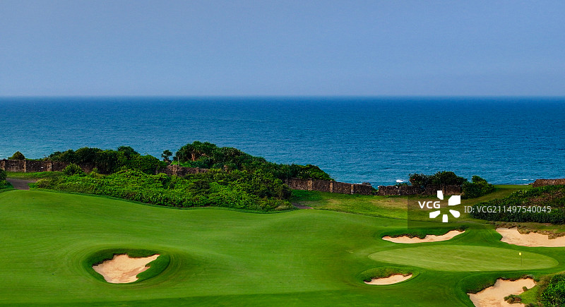 博鳌海边高尔夫图片素材